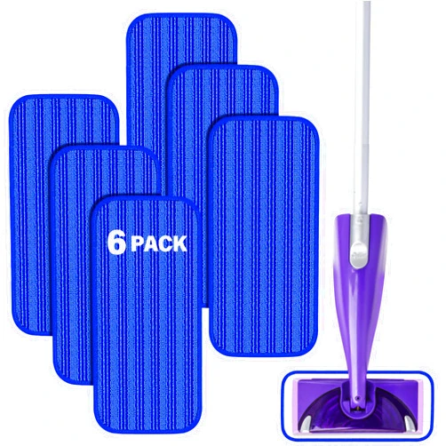 FORSPEEDER Reusable Mop Pads for Swiffer WetJet (Blue)