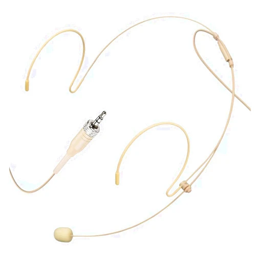 XHXJCYS Headset Microphone Headworn Double Over Ear Earset Hanging Condenser Omnidirectional Mic Compatible with Sennheiser Wireless Bodypack Transmitter System with 3.5mm Female Screw Plug