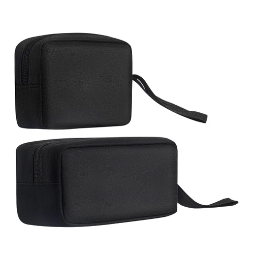 TUBGIIKS 2 Pieces Small Zippered Pouch, Travel Toiletry Bag, Shaving Bag, Portable Electronics Charger Cord Accessories Organizer, Mini Cosmetic Storage Makeup Carrying Bag for Purse,Travel Essentials