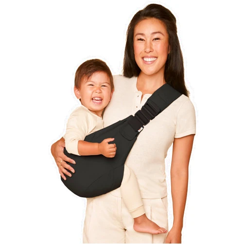 Ergobaby Upsie Hip Sling – Onyx Black Baby Carrier – Lightweight, Adjustable Sling for Toddlers – Breathable & Ergonomic Design