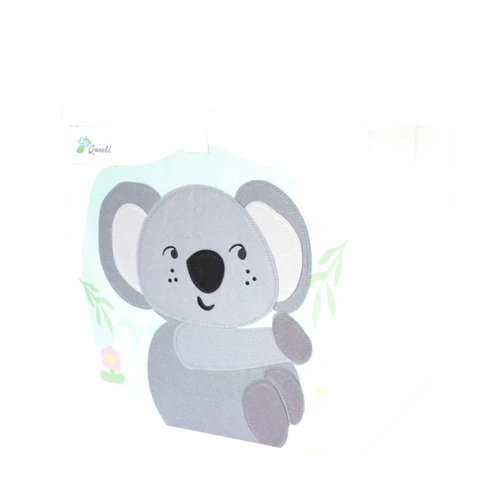 Queebi Koala Storage Cube- Organizer for Nursery, Playroom, Bedroom, Closet. Foldable Box 13x13x13 inches. Children's Toy Box, Diaper Caddy, Clothing Basket, Book Bin, Baby Essentials & Kids Gift