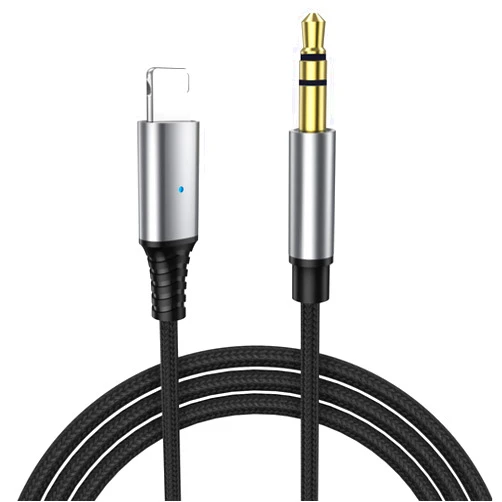 iSkey [Apple MFi Certified Aux Cord for iPhone, 3.5mm Aux Cable for Car Compatible with iPhone 14 13 12 11 XS XR X 8 7 6 iPad iPod for Car Home Stereo, Speaker, Headphone, Support All iOS