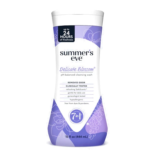 Summer's Eve Delicate Blossom Daily Refreshing All Over Feminine Body Wash, Removes Odor, Feminine Wash pH Balanced, 15 fl oz