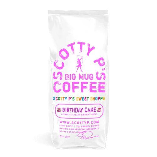 Scotty P's Big Mug Coffee Scotty P's Sweet Shoppe Birthday Cake Ground Coffee