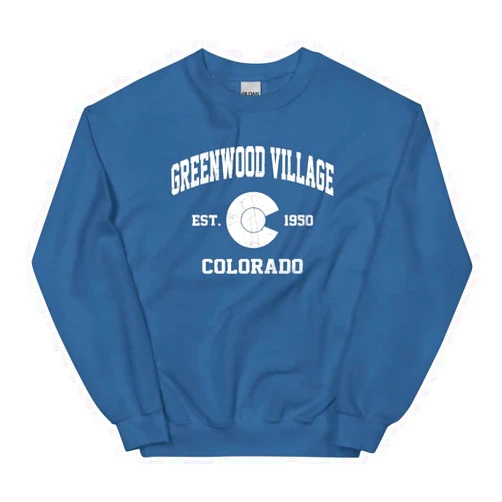 ANDANTOAD Greenwood Village Colorado CO vintage state Unisex Sweatshirt
