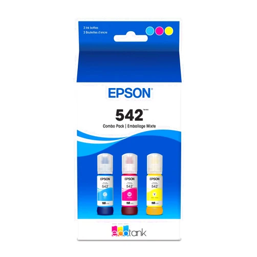 EPSON 542 EcoTank Ink Ultra-high Capacity Bottle Color Combo Pack (T542520-S) Works with EcoTank Pro ET-5150, ET-5170, ET-5180, ET-5800, ET-5850, ET-5880, ET-16600, ET-16650
