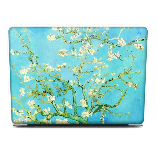 Berkin Arts Compatible with MacBook Pro 13 inch Cover, 2022, 2021, 2020-2018 Release A1708 with Keyboard Cover & Screen Protector Cloisonnism (Almond Blossom by Van Gogh)