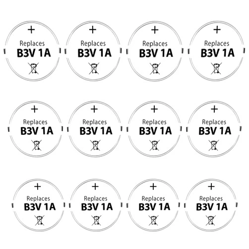 Enerpe B3V 1A Replacement Battery High Capacity Compatible with High Tech Electronic Collars of MS-4 and MS-5 Pack of 12