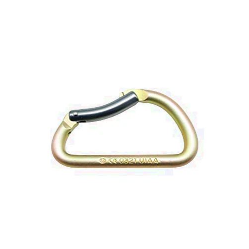 ProClimb Modified D High Tensile Steel Carabiner with Captive Pin Bent Gate 30kN