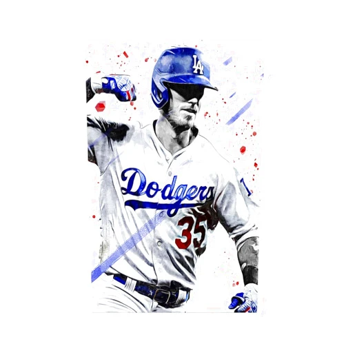 colagu Cody Bellinger Poster Baseball Canvas Poster Bedroom Decor Landscape Office Room Decor Gift Unframe:12x18inch(30x45cm)