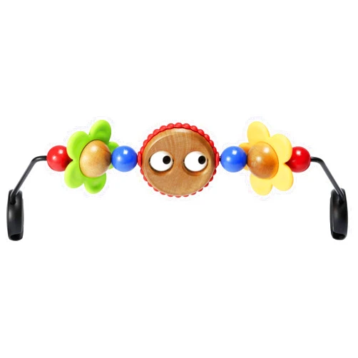 BabyBjörn BABYBJORN Wooden Toy for Bouncer - Googly Eyes (080500US),1 Count (Pack of 1)