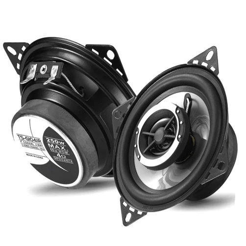 Suacopzar 4 Inch 2-Way Coaxial Car Speakers, Max 250W RMS 60W Car Audio Speakers, Vehicle Coaxial Speakers, 4Ohm Universal Car Stereo Speakers for Audio Car Door Speakers Replacement (Pair)