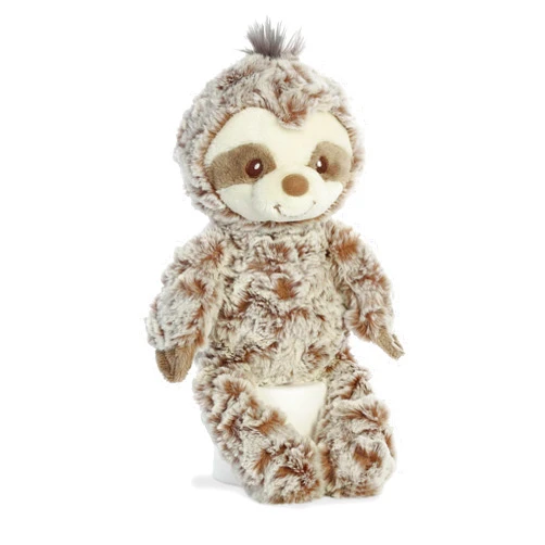 Ebba Aurora® Playful Sammie Sloth™ Baby Stuffed Animal - Soft & Cuddly Toy - Imaginative Play - Brown 10 Inches