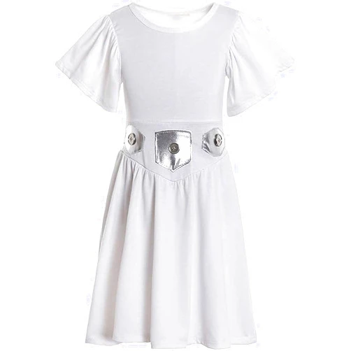 Occipa Princess Leia Costume Kids Toddler Padme Amidala Dress Rey Skywalker Cosplay Jedi Battle Uniform Suit for Halloween