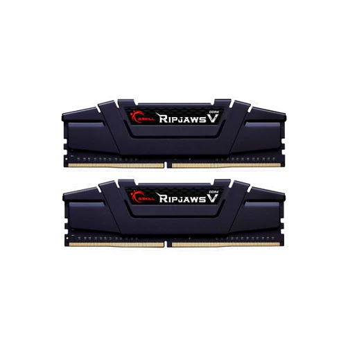 G.SKILL Ripjaws V Series (Intel XMP) DDR4 RAM 16GB (2x8GB) 3200MT/s CL16-18-18-38 1.35V Desktop Computer Memory UDIMM - Black (F4-3200C16D-16GVKB)