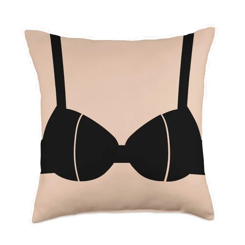 Camelot71 Bra Intimate Pushup Underwear. Idea Funny Joke Throw Pillow, 18x18, Multicolor