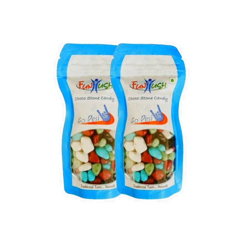 Funtush Choco Stone Candy 150g Pack of 2 | Stone Chocolate