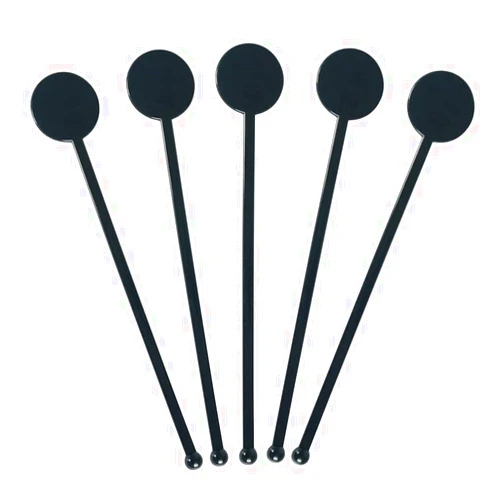 Tofficu Drink Stirrers Black Cocktail Sticks: Tofficu 200Pcs 7