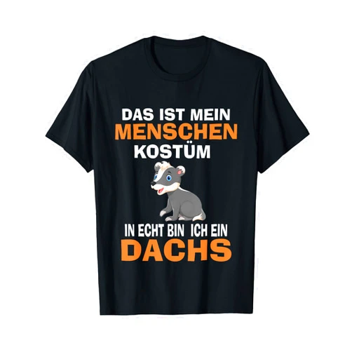 Honey Badger Wildtier Dachs Geschenkidee Badger Costume Predator Badger Lover T-Shirt