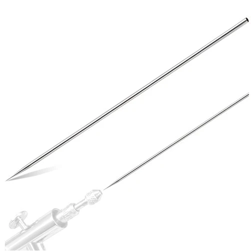 ElectricWise 0.35mm Airbrush Parts Fluid Needle Replacement, Compatible with Iwata Eclipse Cs, Bs, SBS, Fluid Needle E3 Airbrush, Spring Steel, for Painting, Modeling, Cake Decor, Makeup, DIY