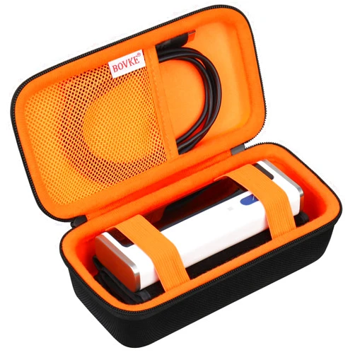BOVKE Carrying Case Compatible with Checkme/Wellue Bluetooth Blood Pressure Monitor for Home Use, Portable Digital Wireless BP Cuff Automatic Upper Arm Machine Holder with Mesh Pouch for Cables, Black