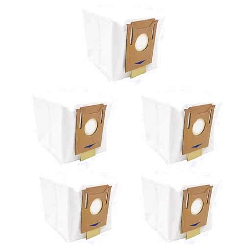 Wejojefo 5 Pack Dust Bags For Yeedi Vac / Yeedi Vac 2 PRO Station,For Ecovacs DEEBOT OZMO T8 AIVI T8 Max and T8 Series/N8 Pro Plus/ N8 Pro Vacuum Cleaner Robot Accessories Replacement Parts