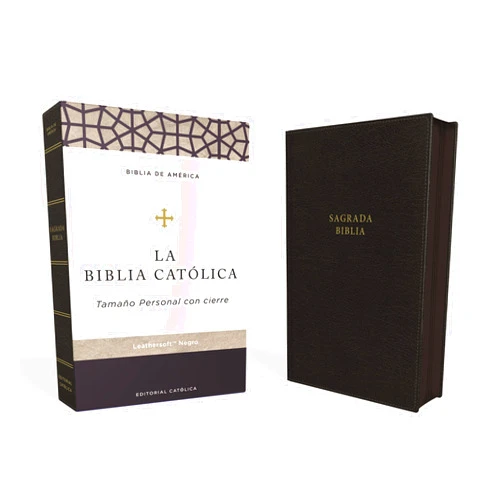 Spanish Edition by Editorial Católica (Author), La Casa de la Biblia (Author) Biblia Católica, Tamaño personal, Leathersoft, Negra, con Cierre, Comfort Print (Spanish Edition)