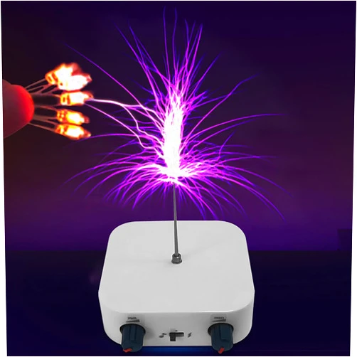 Yoqanr Tesla Coil Music Solid State Bluetooth Tesla Coil speaker Touchable Artificial Lightning Spark Gap Arc Generator Desktop Toy Arc Plasma Loudspeaker Electric Power Wireless Transmission Science