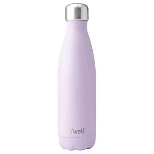 S'well Stainless Steel Water Bottle, 17oz, Lilac, Triple Layered Vacuum Insulated Containers Keeps Drinks Cold for 36 Hours and Hot for 18, BPA Free, Perfect for On the Go