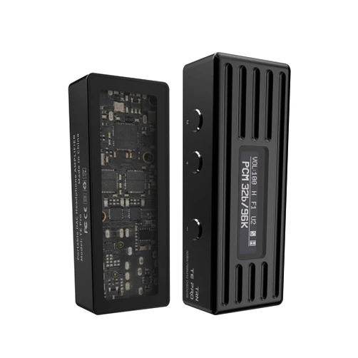 Syeindunce TRN-TE Pro Headphone Amplifier, Portable HiFi USB DAC Amps with 4.4mm and 3.5mm Dual Outputs Supports PCM 768kHz/DSD256 High Resolution Lossless for Smartphones/PC/Laptops