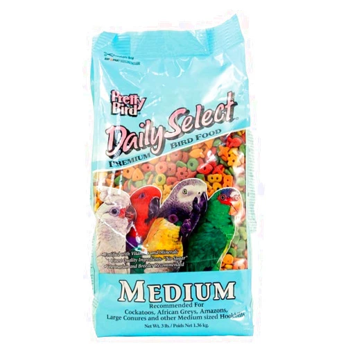Pretty Bird International Bpb78117 Daily Select Premium Bird Food, Medium, 8-Pound