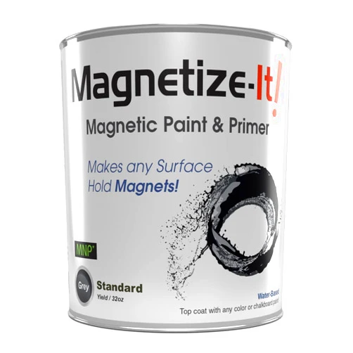 Magnetize-It! Magnetic Paint & Primer (Water Based) – Standard Yield 32oz, MISTD-1530