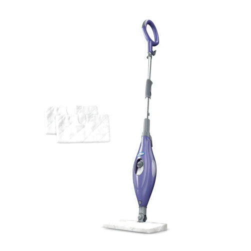 Shark Steam Pocket Mop with 2 Washable Double-sided Pads, Steam Sanitization, Swivel Steering, Lightweight, Steam Cleaner for Sealed Hard Floors, Hardwood, Marble, Tile, Purple, S3501