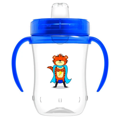 Dr. Brown's Milestones Soft Spout Sippy Cup with Handles - Blue - 9oz - 9m+