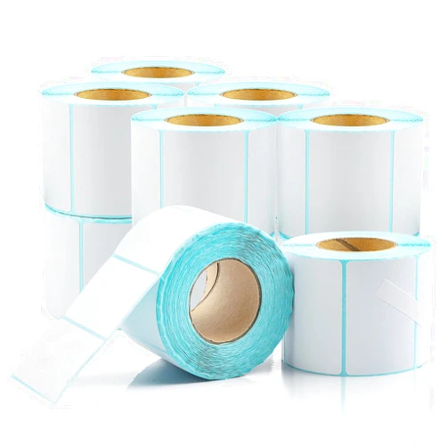 Bonvoisin Printing Scale Label Rolls, 58 X 40 mm, Barcode Label, 12 Rolls Per Case, for Label Printing Scale