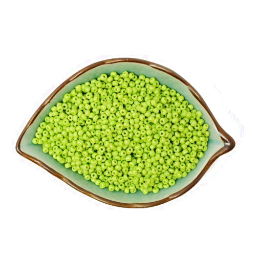 BEAD-NK2705 1000pcs 3mm Czech Glass Bead Solid Color Seed Spacer Beads Jewelry Making DIY Pick 10 Colors BBG01-02YL - (Color: Light Green)