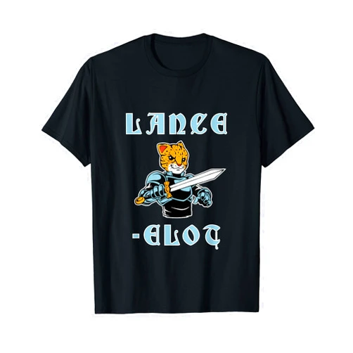 Ocelot Sir Lancelot Pun T-Shirts Lance-Elot T-Shirt - Ocelot Sir Lancelot Pun
