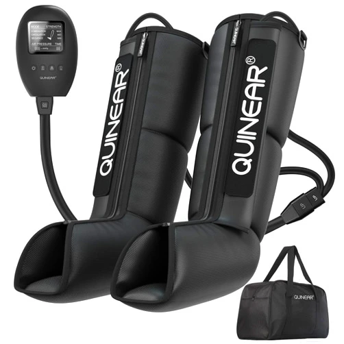 QUINEAR Leg Recovery System for Athletes, Recovery Boots, Leg Compression Massager for Circulation and Pain Relief - Time Adjustable(FSA or HSA Approved)
