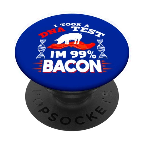 CoolPops Funny bacon DNA Test Helix Phone Stand