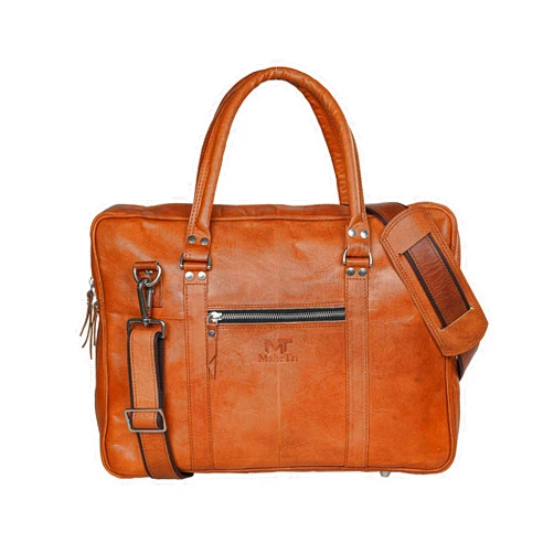 MaheTri Executive Leather Briefcase Laptop Messenger Bag Satchel Office Computer Bag for Men Women(16