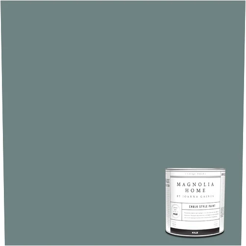KILZ Magnolia Home by Joanna Gaines Chalk Style Interior Paint for Furniture and Cabinets, Ultra-Matte, DUKE GRAY - 1 Quart