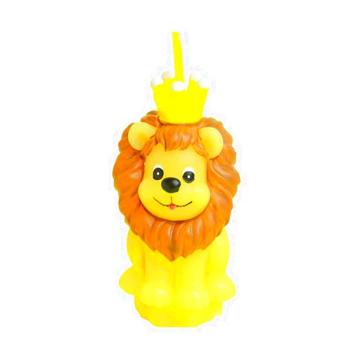 FLYPARTY Children's Birthday Candles with Greeting Card,Handmade Adorable Cute Animal Baby Shower Cake Topper Candle, Wedding Festival Zoo Theme Party Favors Decorations (Lion)