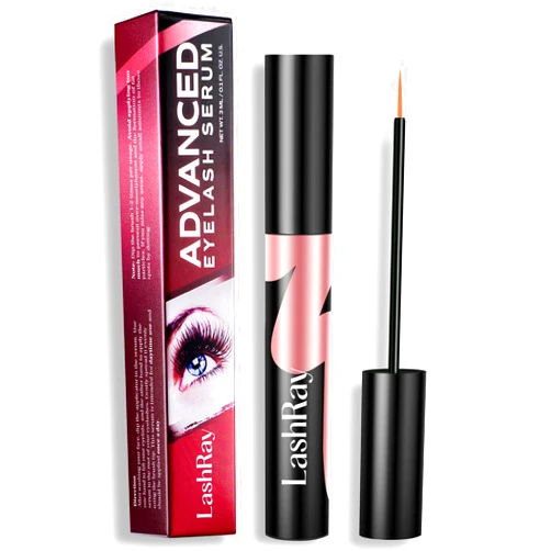 LashRay Advanced Lash Serum for Eyelash Growth: LashRay Eyelash Enhancing Serum to Grow Longer Thicker Eyelashes and Eyebrows