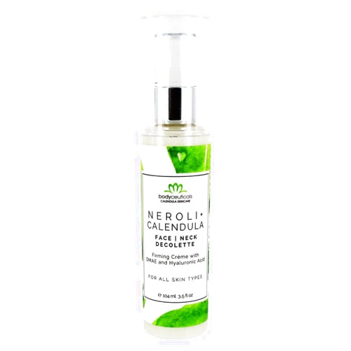Bodyceuticals Orange Blossom Facial Crème, Organic aloe and calendula, Brightening & Hydrating Daily Moisturizer for Radiant Skin, Vitamin-Rich Formula, non-GMO, free from parabens - 3.5 oz