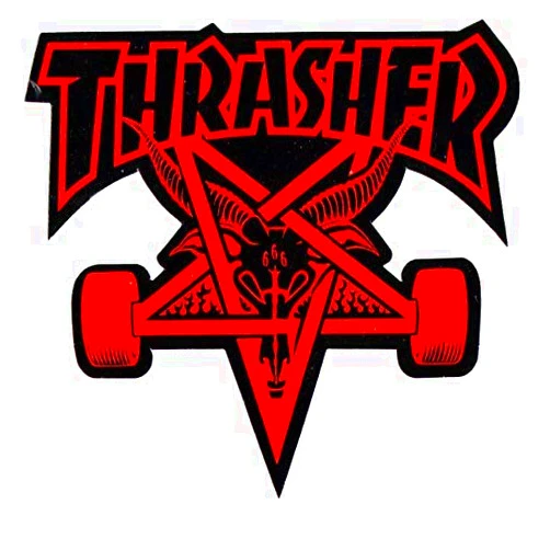 Stickers Thrasher Magazine Skate Goat Pentagram Skateboard Sticker Graphic - Sticker Decal