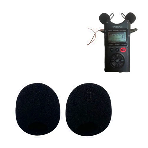 VIERYCIY Dead Cat Wind Muff for Tascam DR40 DR07 Headset Windscreen Microphone Foam Covers for Tascam DR40X DR07X (Black)