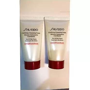Shiseido Clarifying Cleansing Foam for All Skin Types Deluxe Travel size 50 ml x 2 = 100ml