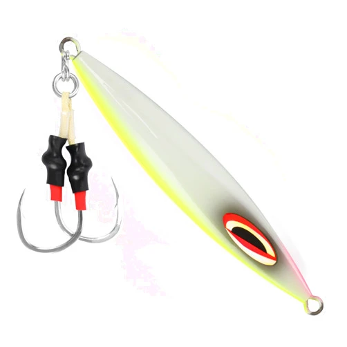 LITTMA Slow Pitch Jigs - Butterfly Vertical Speed Lure, Flat Fall Saltwater Fishing Jigs, Sinking Lead Metal, Glow Artificial Baits for Jigging