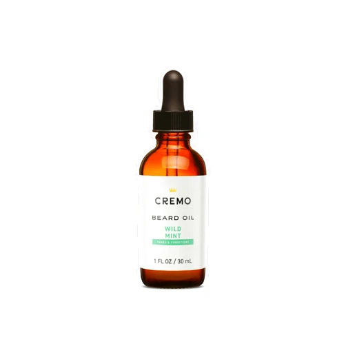Cremo Beard Oil, Revitalizing Wild Mint, 1 fl oz - Restore Natural Moisture and Soften Your Beard To Help Relieve Beard Itch
