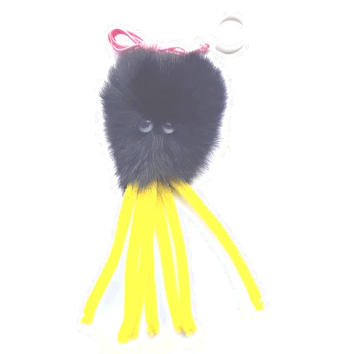 Kats'N Us Bouncy Furry Spider Cat Toy Teaser - Spidey Cat Toy